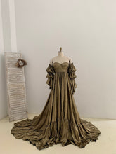 Black Friday Sale Metallic Maternity Dress