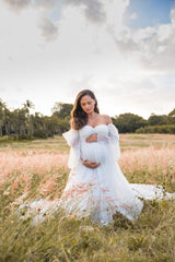 Black Friday Sale Ivory Pearl Maternity Dress