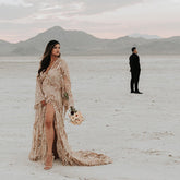 Sequin Maternity Dress Boho Wedding Dress Photography Dress