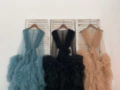 Long Sleeves Free Size Maternity Robe Maternity Dress for Photo Shoot