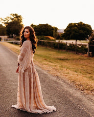 Pleated Tulle Maternity Dress Photography Dress