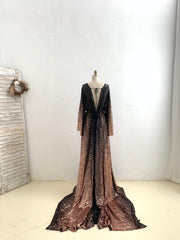 Ombre Sequin Maternity Dress for Photo Shoot Photography Dress