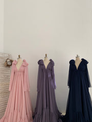 Chiffon Maternity Dress for Photo Shoot Maternity Gown Photography Dress