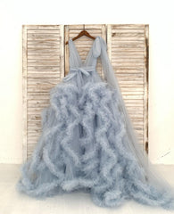 Ruffle Tulle Maternity Dress for Photo Shoot Photography Dress