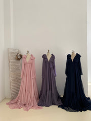 Chiffon Maternity Dress for Photo Shoot Maternity Gown Photography Dress