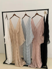 Pleated Tulle Maternity Dress Photography Dress