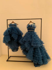 Hi Low Mommy&Me Set Maternity Dress for Photo Shoot Photography Dress