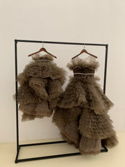 Hi Low Mommy&Me Set Maternity Dress for Photo Shoot Photography Dress