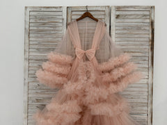 Free Size Tulle Maternity Dress Maternity Robe Photography Dress