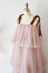 Mauve Cupcake Tulle Dress Bridesmaid Dress Maternity Photography