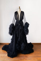 Black Maternity Dress for Photo Shoot Photography Dress Robe