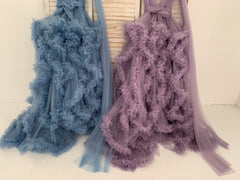 Ruffle Tulle Maternity Dress for Photo Shoot Photography Dress