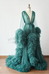 Green Tulle Maternity Gown Tulle Dress for Maternity Photography Photo Shoot