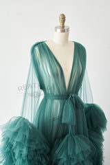Green Tulle Maternity Gown Tulle Dress for Maternity Photography Photo Shoot
