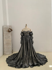 Black Friday Sale Metallic Maternity Dress