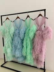 Kids Tulle Robe Mommy&Me Dress Photography Dress