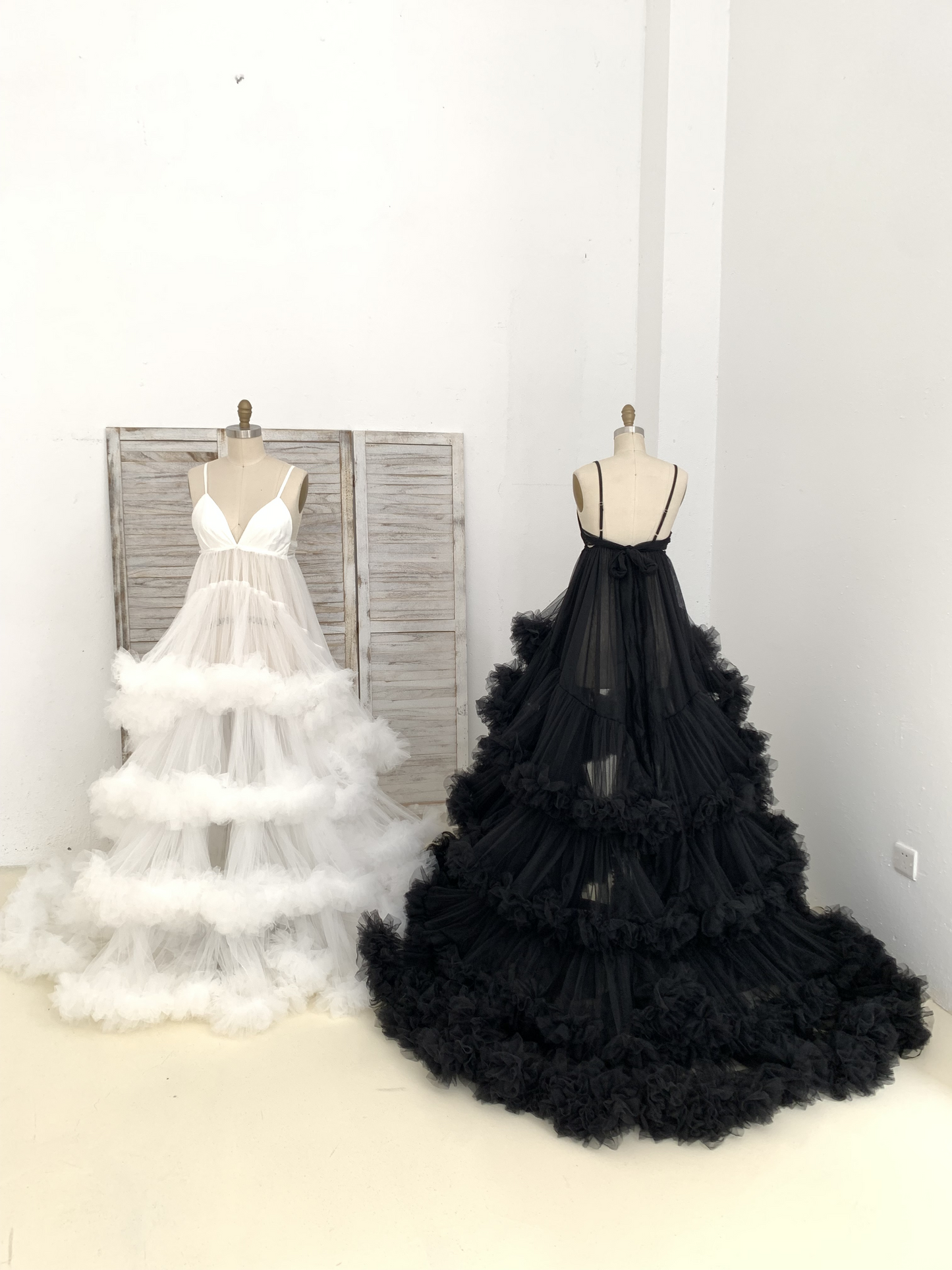 2 Pieces Tulle Maternity Dress for Photo Shoot Maternity Gown Baby Shower Dress