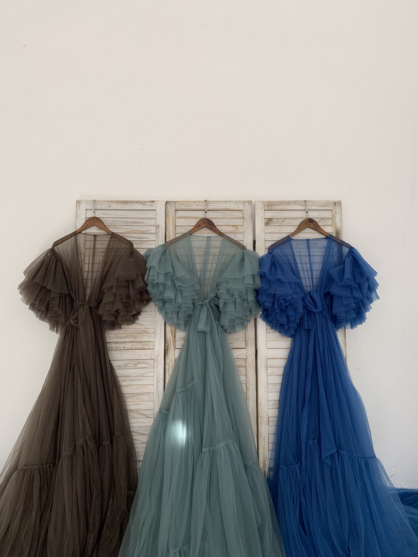 Free Size Tulle Maternity Robe Maternity Dress for Photo Shoot Baby Shower Dress Photography Dress