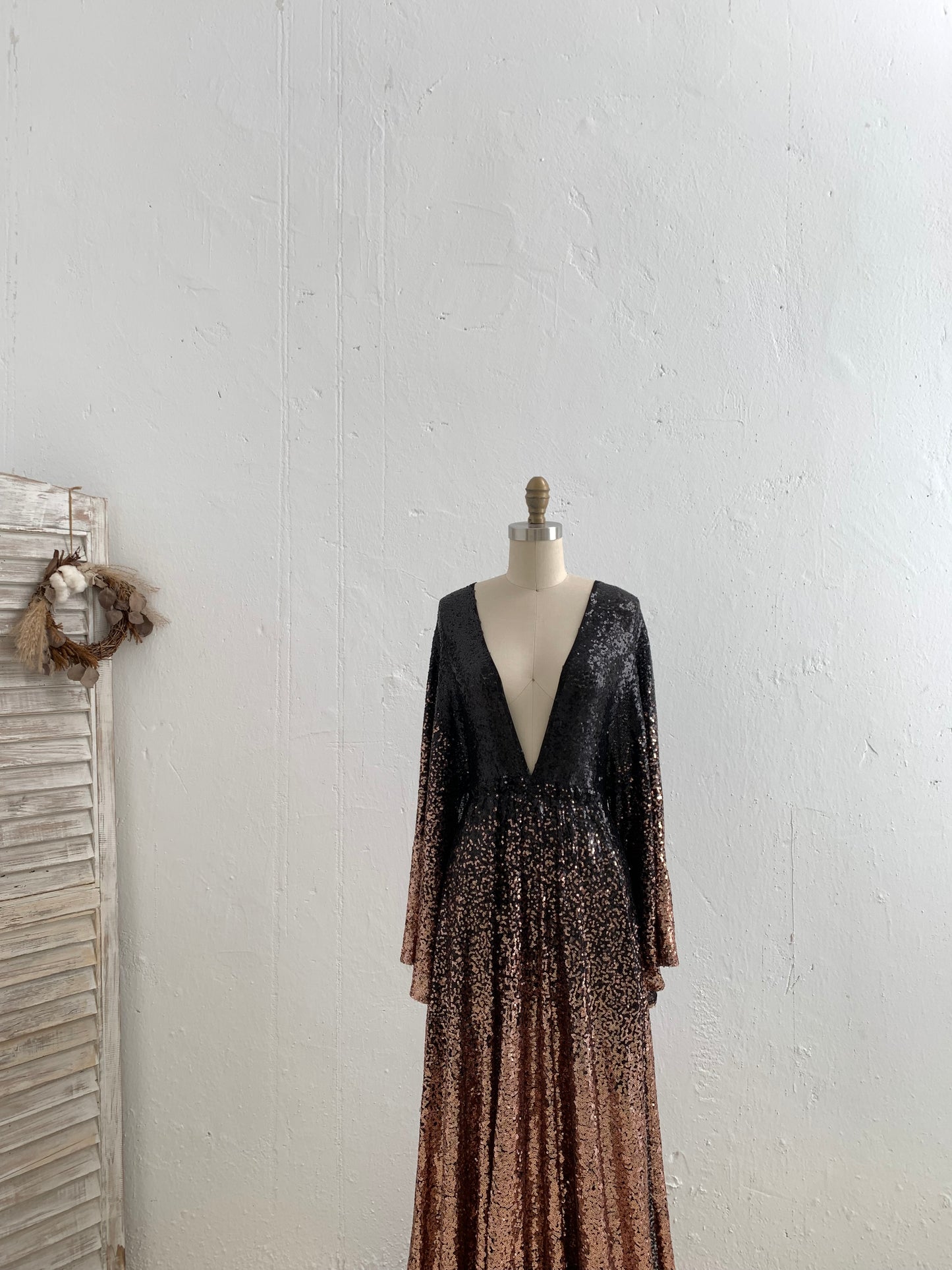 Ombre Sequin Maternity Dress for Photo Shoot Photography Dress
