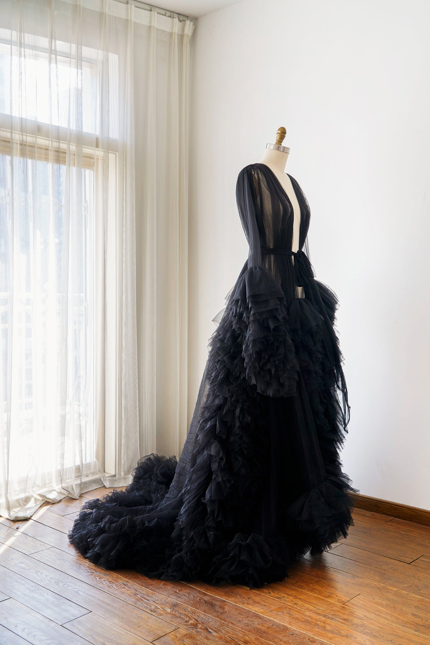 Black Maternity Dress for Photo Shoot Photography Dress Robe