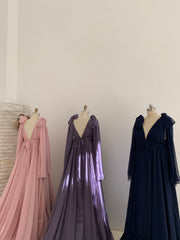 Chiffon Maternity Dress for Photo Shoot Maternity Gown Photography Dress