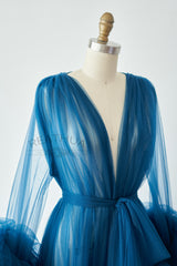 Dark Blue Tulle Maternity Gown Tulle Dress for Maternity Photography Photo Shoot
