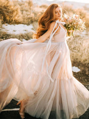 Silver Gray Long Train V Neck Evening Dress Photography Gown